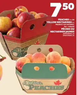 Valu-mart PÊCHES, 1 L OU NECTARINES JAUNES, 2 L offer