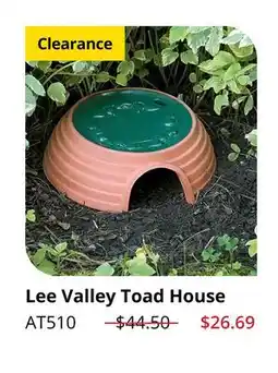 Lee Valley Tools Lee Valley Toad House offer
