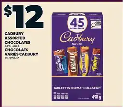 Valu-mart CHOCOLATS VARIÉS CADBURY, 45'S offer