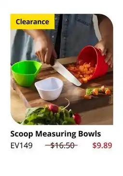 Lee Valley Tools Scoop Measuring Bowls offer