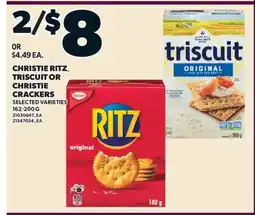 Valu-mart CHRISTIE RITZ, TRISCUIT OR CHRISTIE CRACKERS offer