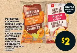 Valu-mart CROUSTILLES CUITES À LA MARMITE OU CUITES À LA MARMITE ONDULÉES PC offer