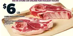 Valu-mart CÔTELETTES D'ÉPAULE D'AGNEAU offer