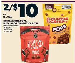 Valu-mart NESTLÉ MINIS, POPS MIX-UPS OR DRUMSTICK BITES offer