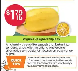 Healthy Planet Organic Spaghetti Squash offer