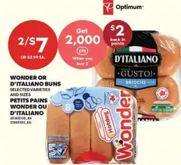 Valu-mart PETITS PAINS WONDER OU D'ITALIANO offer