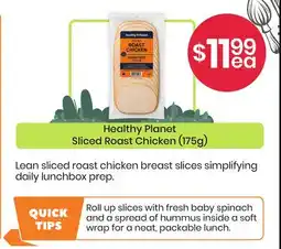 Healthy Planet Healthy Planet Sliced Roast Chicken offer