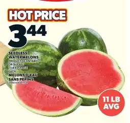 Valu-mart MELONS D'EAU SANS PÉPINS, 11 LB AVERAGE offer