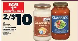 Valu-mart CLASSICO PASTA OR PIZZA SAUCE, 410/600 ML offer