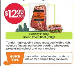 Healthy Planet Healthy Planet Sliced Roast Beef (150g) offer