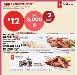 Valu-mart CÔTES DE DOS DE PORC PC offer