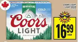 Food Basics COORS LIGHT LIGHT BEER offer
