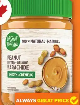 Food Basics SELECTION OR LIFE SMART NATURALIA PEANUT BUTTER offer