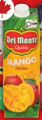 Food Basics DEL MONTE NECTAR OR OASIS JUICE BEVERAGE OR ALLEN'S APPLE JUICE offer