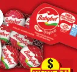 Food Basics BABYBEL CHEESE 120 G, THE LAUGHING COW CHEESE PRODUCT 133 G offer