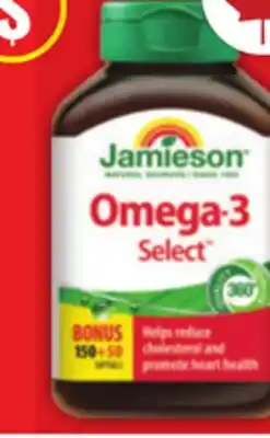 Food Basics JAMIESON OMEGA-3, PROBIOTICS offer