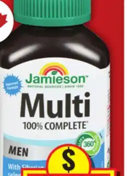 Food Basics JAMIESON MULTI-VITAMIN offer