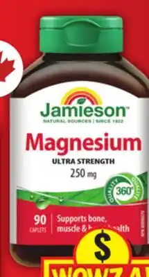 Food Basics JAMIESON B12 VITAMIN, MAGNESIUM offer