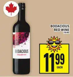 Food Basics BODACIOUS RED WINE offer