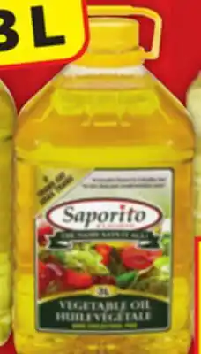 Food Basics SAPORITO VEGETABLE, CANOLA, OR SUNFLOWER OIL offer