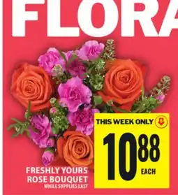 Food Basics FRESHLY YOURS ROSE BOUQUET offer