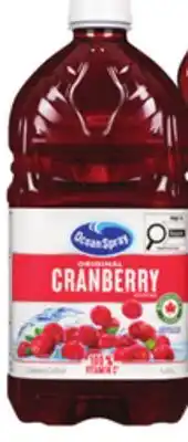 Food Basics OCEAN SPRAY CRANBERRY COCKTAIL OR JUICE BLENDS offer