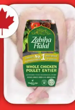 Food Basics FRESH FROM THE FARM OR ZABIHA HALAL WHOLE CHICKEN offer