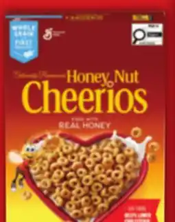Food Basics GENERAL MILLS HONEY NUT CHEERIOS CEREAL, CINNAMON TOAST CRUNCH, OR KELLOGG'S MINI-WHEATS offer