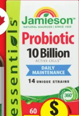 Food Basics Jamieson Probiotic 10 Billion offer