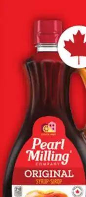 Food Basics PEARL MILLING COMPANY PANCAKE & WAFFLE MIX 905 G TABLE SYRUP 710 ML offer