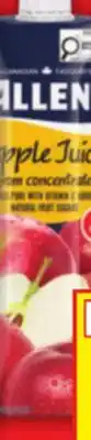 Food Basics DEL MONTE NECTAR OR OASIS JUICE BEVERAGE 960 ML ALLEN'S APPLE JUICE 1 L offer