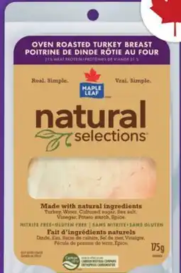 Food Basics MAPLE LEAF NATURAL SELECTIONS OR SCHNEIDERS SLICED DELI MEAT offer