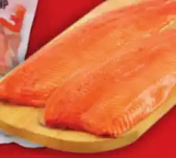 Food Basics OCEANJEWEL RAW ARGENTINIAN SHRIMP OR FRESH ATLANTIC SALMON FILLET FAMILY PACK offer