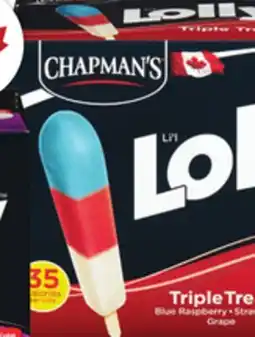 Food Basics CHAPMAN'S LOLLY FROZEN TREATS offer