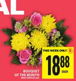 Food Basics BOUQUET OF THE MONTH offer