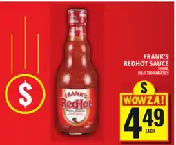 Food Basics FRANK'S REDHOT SAUCE offer