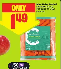 FreshCo Mini Baby Peeled Carrots 340 g Product of USA offer