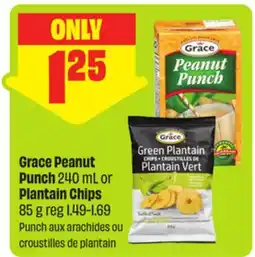 FreshCo Grace Peanut Punch 240 mL or Plantain Chips 85 g offer