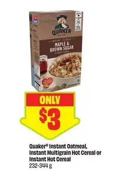 FreshCo Quaker Instant Oatmeal, Instant Multigrain Hot Cereal or Instant Hot Cereal offer