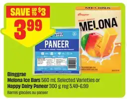 FreshCo Binggrae Melona Ice Bars 560 mL Selected Varieties or Happy Dairy Paneer 300 g offer