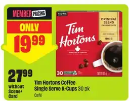 FreshCo Tim Hortons Coffee Single Serve K-Cups offer