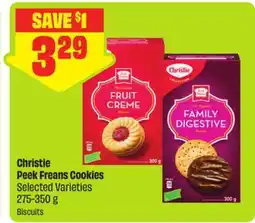 FreshCo Christie Peek Freans Cookies Selected Varieties offer