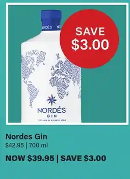LCBO Nordes Gin offer
