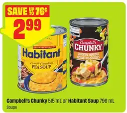FreshCo Campbell's Chunky 515 mL or Habitant Soup 796 mL offer
