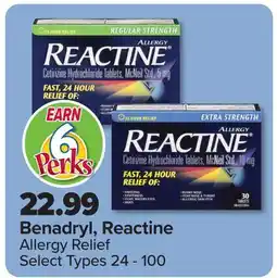 PharmaChoice Benadryl, Reactine Allergy Relief offer