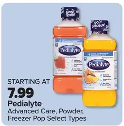 PharmaChoice Pedialyte Advanced Care, Powder, Freezer Pop Select Types offer