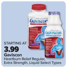 PharmaChoice Gaviscon Heartburn Relief Regular, Extra Strength, Liquid offer