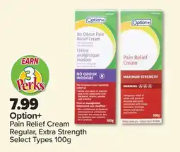 PharmaChoice Option+ Pain Relief Cream offer