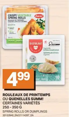 L'Intermarché ROULEAUX DE PRINTEMPS OU QUENELLES SUMM! | SPRING ROLLS OR DUMPLINGS offer