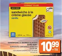 L'Intermarché SANDWICHS OU BARRES GLACÉES SANS NOM offer